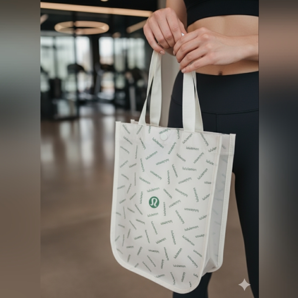 Lululemon White Recycled PP Hand Tote